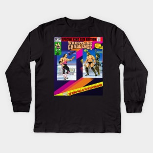 Wrestling Challenge Comic Kids Long Sleeve T-Shirt